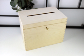 Houten enveloppendoos - gegraveerd