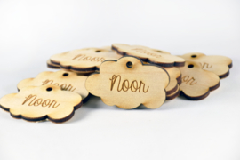 Houten label - gegraveerd - per 10 stuks