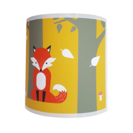 Wandlamp kinderkamer  vos - oker - terracotta rood
