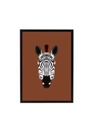 Poster jungle kamer - zebra