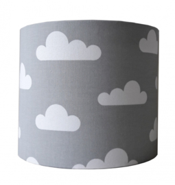Wandlamp grijs met wolken