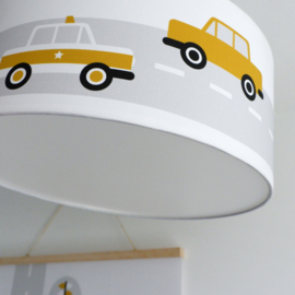 Kinderkamer plafondlamp voertuigen - oker