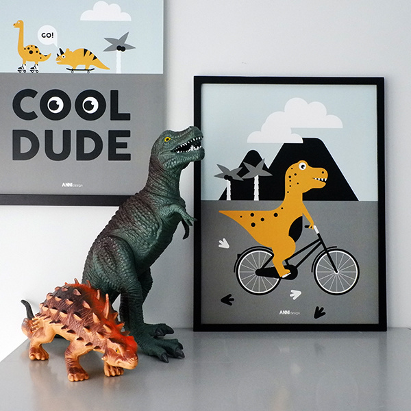 Poster Dino kamer - dinosaurus Posters | De Kleine Auto