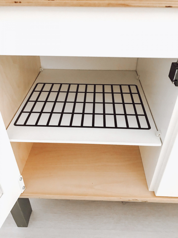Ikea keukentje sticker oven rooster (zwart)