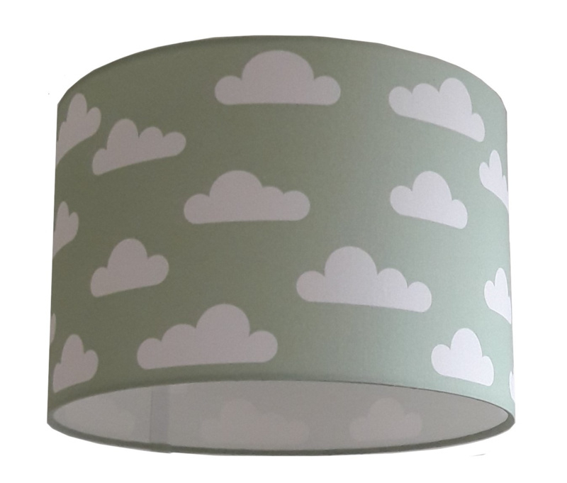 Lamp old green / oud groen -  met wolken