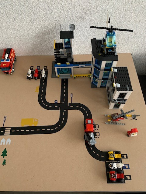Lego met wegdelen stickers | Klantfoto's autobaan | De Kleine Auto