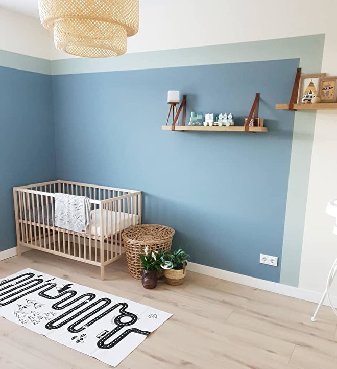 Wonderbaar 5 verf ideeën voor kinderkamer - babykamer | De Kleine Auto ZK-49