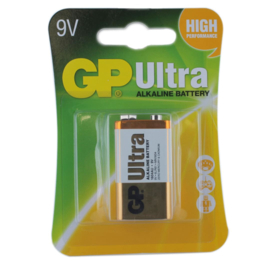 Batterij GP ultra 9 volt