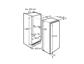 Inbouw koelkast 1 deurs SKE81426ZC  AEG