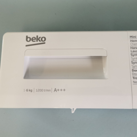 Front met zeepbakgreep wasmachine Beko