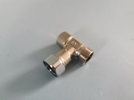 Aansluitset T stuk Kiwa- 1/2bin. x 3/4bui