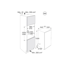 Inbouw koelkast Pelgrim PKD2102