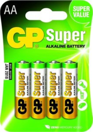 Batterij AA LR06 1,5 Volt Super Alkaline Mignon