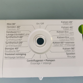 Front met zeepbakgreep wasmachine Beko