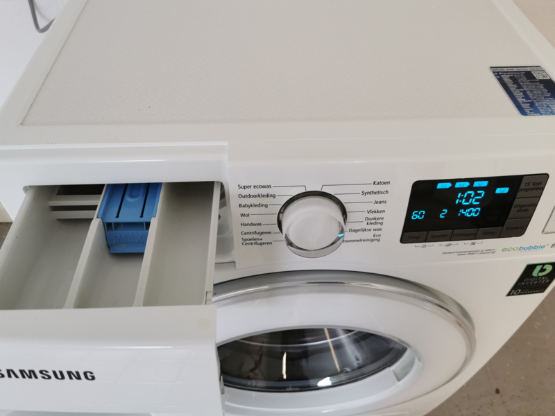Wasmachine 8 kg Samsung Eco Bubble 1400 T/m A+++ Gebruikte witgoed apparaten | T.W.O.Witgoed