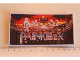JUDAS PRIEST - PAINKILLER ( WHITE BORDER ) WOVEN 2