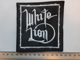 WHITE LION - WHITE NAME LOGO