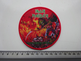 IRON MAIDEN - FROM FEAR TO ETERNITY ( RED BORDER ) WOVEN