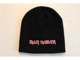 IRON MAIDEN - WHITE/RED NAME LOGO