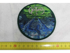 OBITUARY - FROZEN IN TIME ( GREEN BORDER ) WOVEN