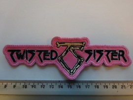 TWISTED SISTER - BLACK NAME LOGO + BEIGE BONES