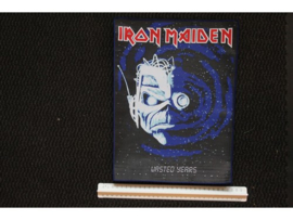IRON MAIDEN - WASTED YEARS ( BLUE BORDER ) WOVEN