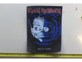 IRON MAIDEN - WASTED YEARS ( BLACK BORDER ) WOVEN