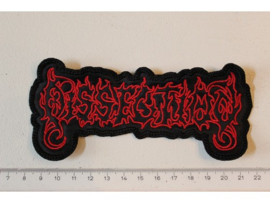 DISSECTION - RED/BLACK NAME LOGO