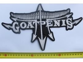 GOATPENIS - WHITE NAME LOGO