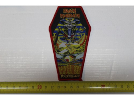 IRON MAIDEN - POWERSLAVE ( RED BORDER ) WOVEN