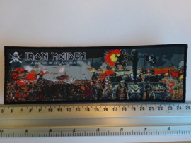 IRON MAIDEN - A MATTER OF LIFE AND DEATH ( BLACK BORDER ) WOVEN STRIPE