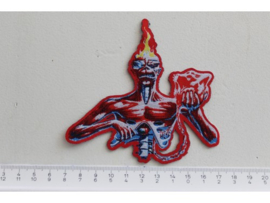 IRON MAIDEN - SEVENTH SON OF A .. ( RED  BORDER ) WOVEN