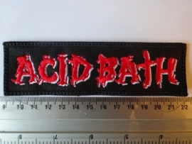 ACID BATH - RED/WHITE LOGO
