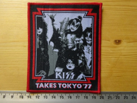 KISS - TAKES TOKYO '77 ( RED BORDER ) WOVEN
