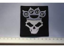 FIVE FINGER DEATH PUNCH - WHITE/GREY LOGO