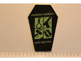 TYPE O NEGATIVE - EXPRESS YOURSELF ( BLACK BORDER ) WOVEN