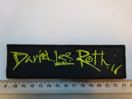 DAVID LEE ROTH - YELLOW NAME LOGO