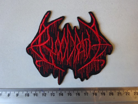 BLOODBATH - RED LOGO ( SHAPED )