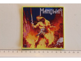 MANOWAR - LIVE AT MONSTERS OF ROCK ( YELLOW BORDER ) WOVEN
