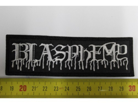 BLASPHEMY - WHITE NAME LOGO