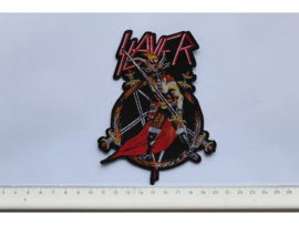 SLAYER - SHOW NO MERCY ( LASERCUT SHAPED ) WOVEN