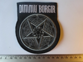 DIMMU BORGIR - GREY NAME + PENTAGRAM