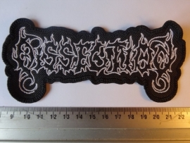 DISSECTION - WHITE LOGO ( SHAPED )
