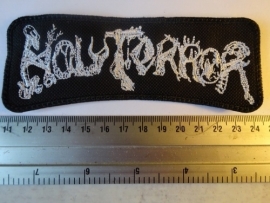 HOLY TERROR - WHITE LOGO