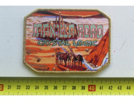 MANILLA ROAD - CRYSTAL LOGIC ( GOLD BORDER ) WOVEN