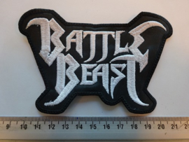 BATTLE BEAST - WHITE NAME LOGO