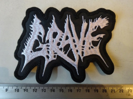 GRAVE ( 2 ) - WHITE LOGO ( SHAPED )