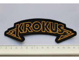 KROKUS - BLACK/YELLOW NAME LOGO