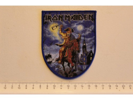 IRON MAIDEN - HERE COMES THE BRITAIN ( BLUE BORDER ) WOVEN