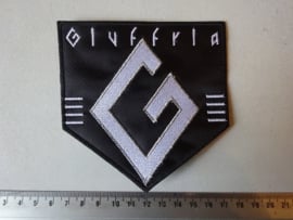 GIUFFRIA - WHITE NAME LOGO ( SHAPED )